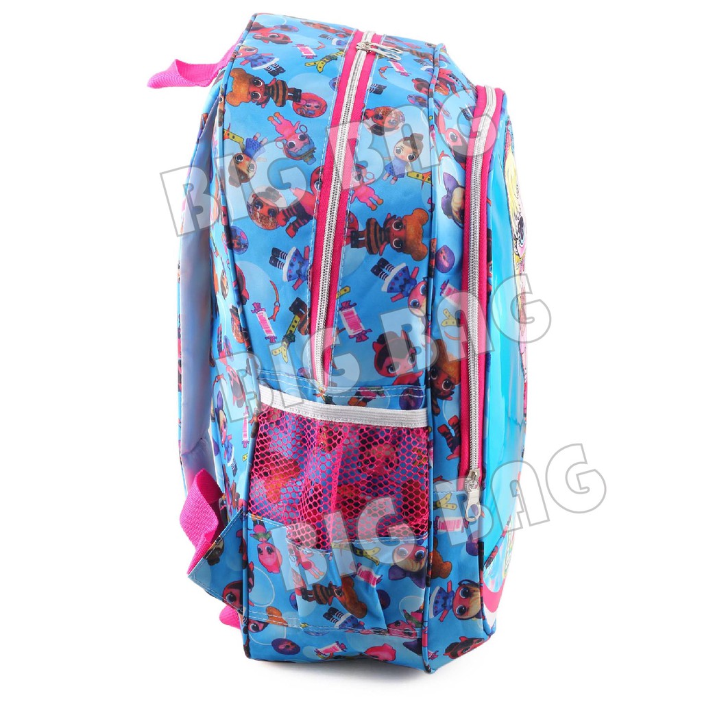 Tas Ransel Anak Perempuan Karakter LOL SURPRISE - Tas Ransel Hologram LED - DAYLIGHT -  BOTOL MINUM