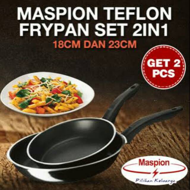 GSE Teflon Frypan Set 2in1 : 18cm dan 23cm