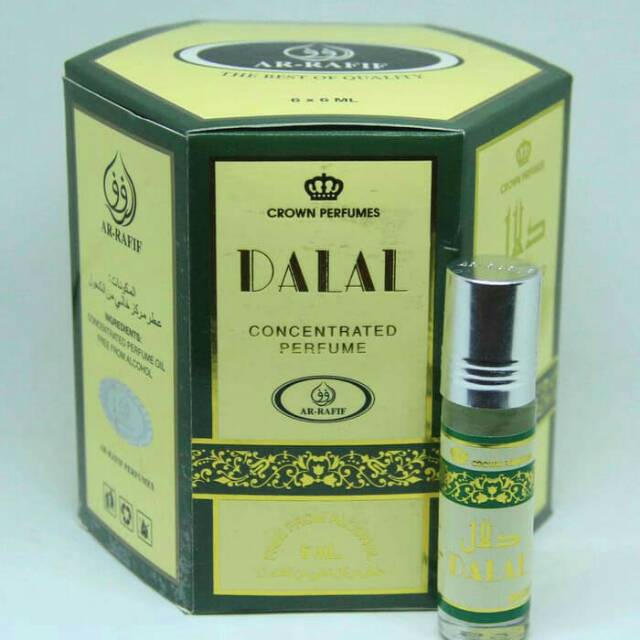 Parfume Ar-Rafif Non Alkohol, Crown Perfumes Dalal 6 ml