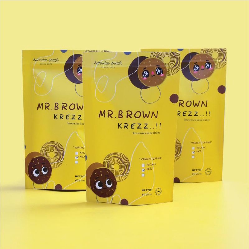 

Mr. brown krezz (brownies kering) 60 gram
