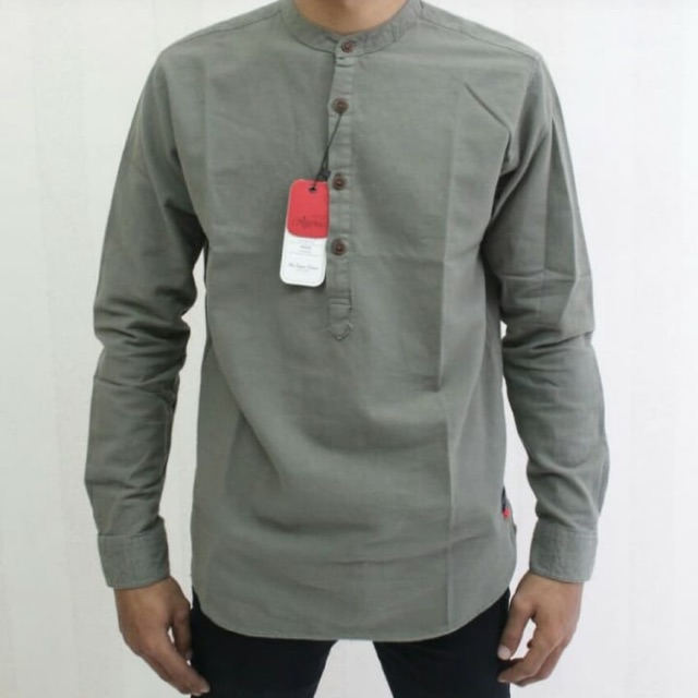 Kemeja Koko Agera Lengan Panjang