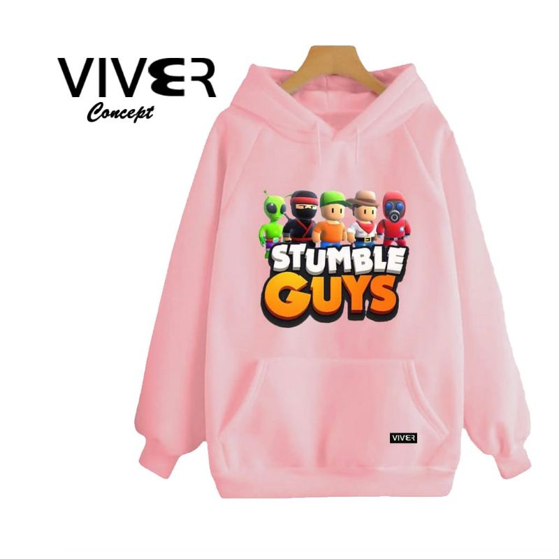 Jaket Sweater Hoodie Anak  Stumble Guys