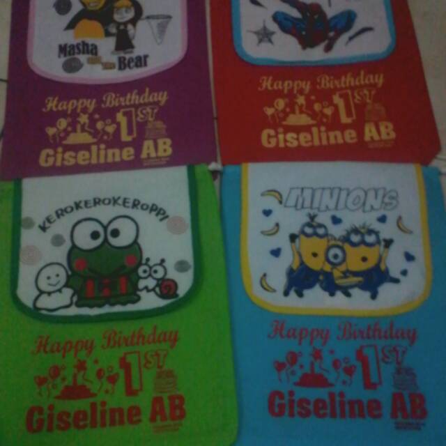 

Tas Ultah + sablon model gendong