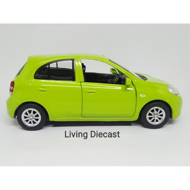 Diecast / Miniatur Mobil nissan march - Color Green