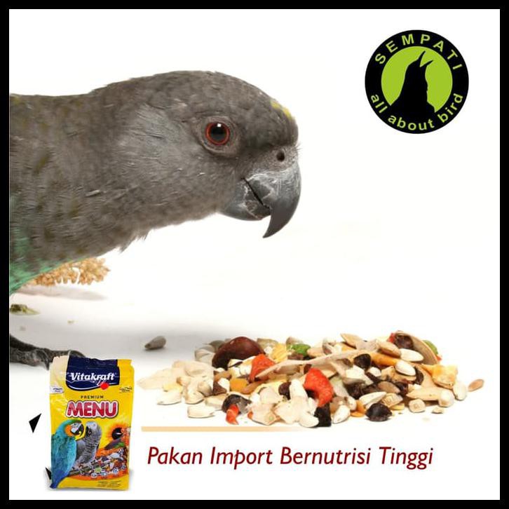 Kualitas Terbaik Pakan Burung Parrot Menu Premium 1 Kg Vitakraft