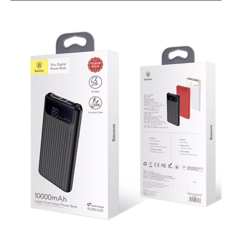 POWERBANK BASEUS REAL CAPACITY 10000mah