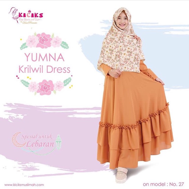 Preloved Yumna Dress By Kiciks Muslimah