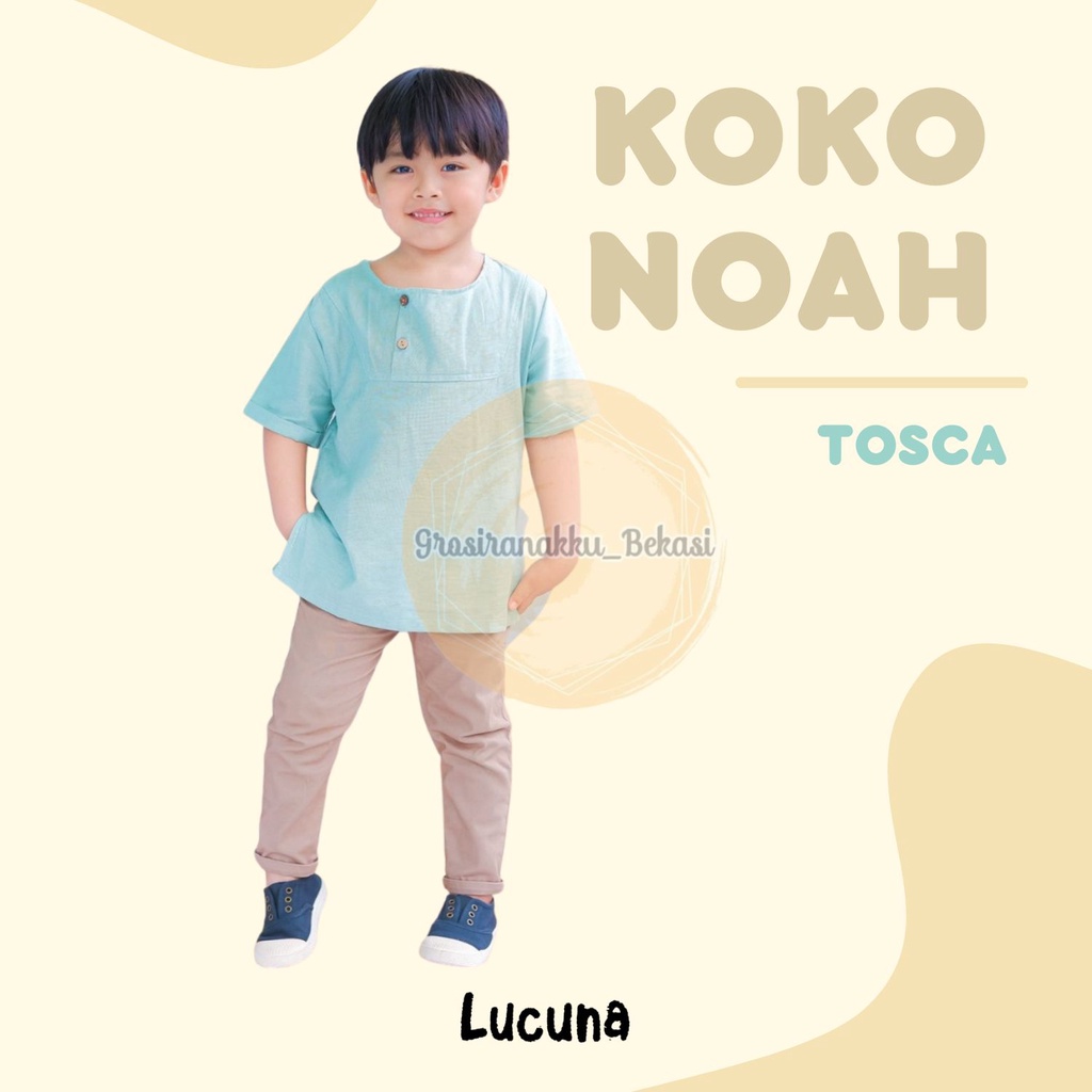 Koko Anak Noah Lucuna Linen Warna Tosca 1-5thn