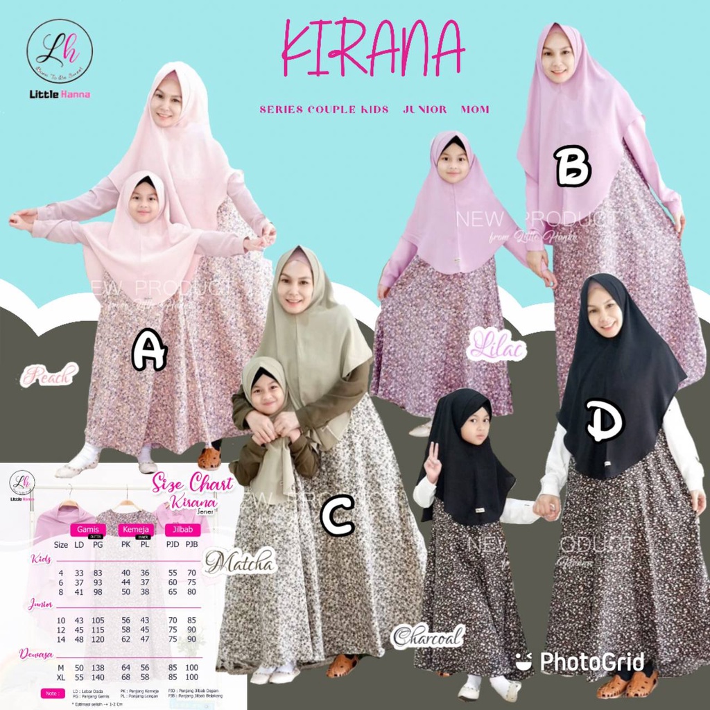 Gamis Kirana Series by Little Hanna