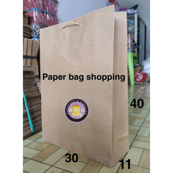 

Paper bag Shopping potret (30*11*40)