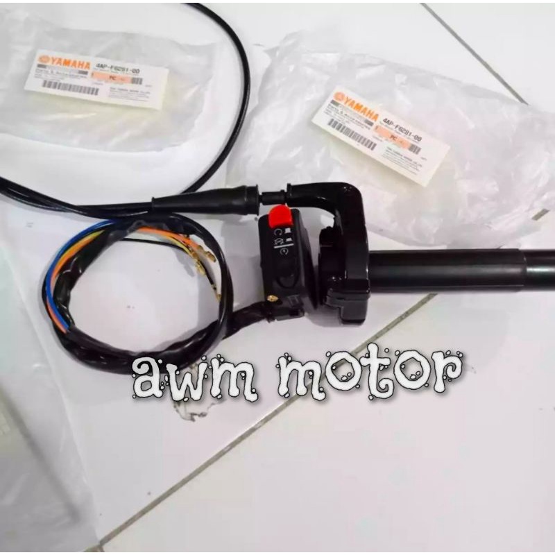 GAS SPONTAN YZ PLUS SAKLAR KANAN DOMINO2 TOMBOL STATER DAN LAMPU UNIVERSAL MOTOR YAMAHA YZ DOMINO