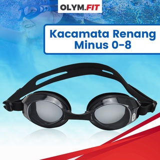 Kacamata Renang Minus 0 - minus 8 UV Protection Anti Fog Dewasa Swimming Goggle