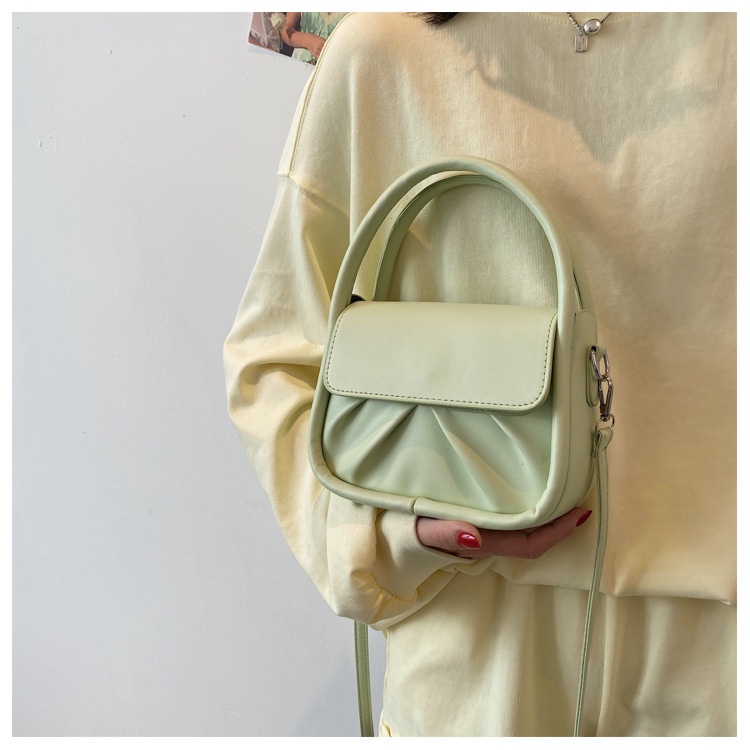 KOREAN CUTE MESSENGER BAG PASTEL COLOR / TAS SLING BAG FASHION LUCU / TAS SELEMPANG KOREA KULIT LEATHER / Hammock bag simple mini import