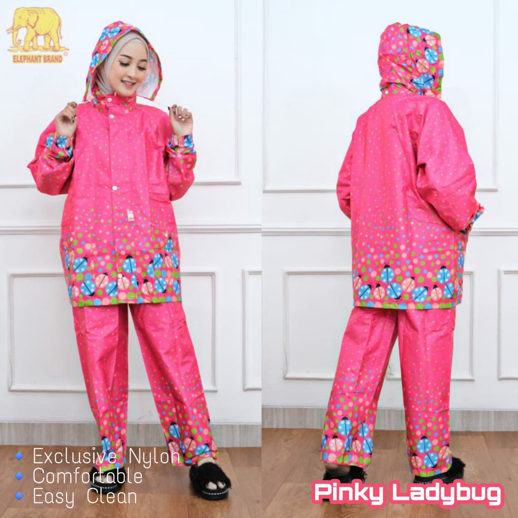 Jas Hujan Jaket Celana Ladybug