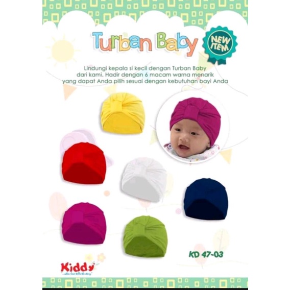 Kiddy Turban bayi perempuan topi bayi