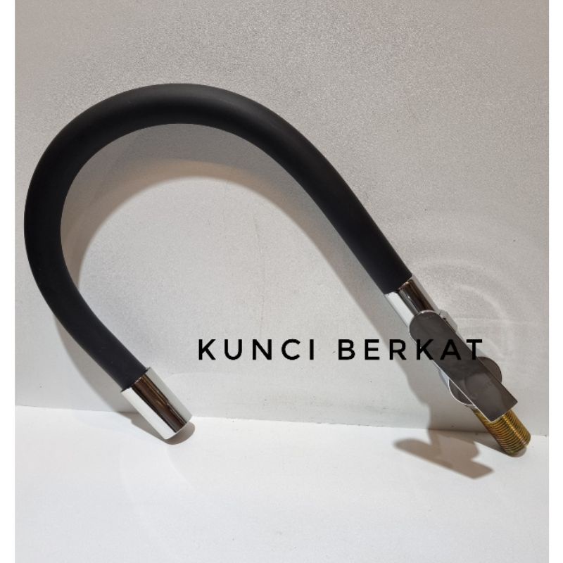 Kran Angsa Flexibel Black/Keran Cuci Piring Hitam/Sumber air bawah atau Meja