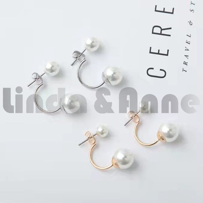 [Bayar Di Tempat] Anting Mutiara Simple Casual Retro Wanita