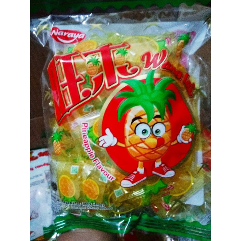 

Naraya permen jelly nanas/pineaple (wang lai) & corn jagung 400 grm