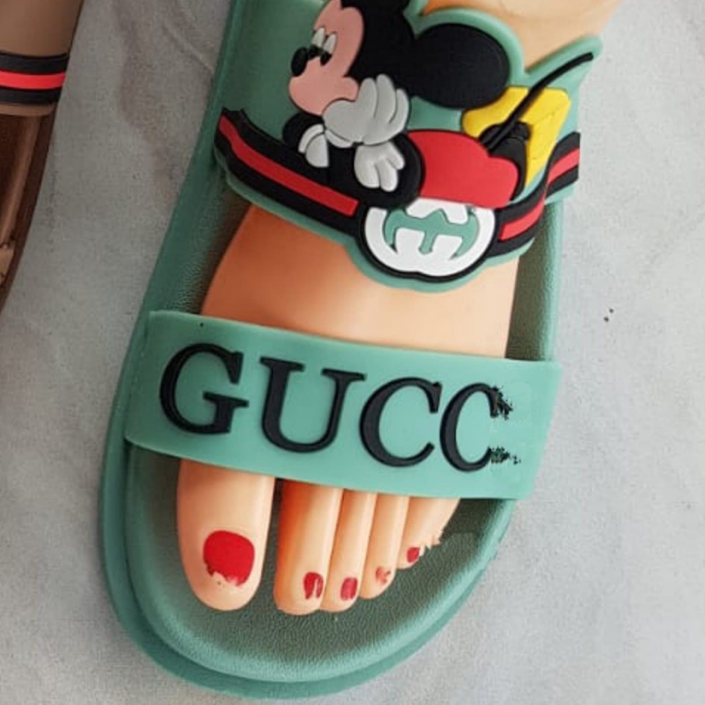 Sandal Slop Wanita Karet Mickey Ban 2 GC