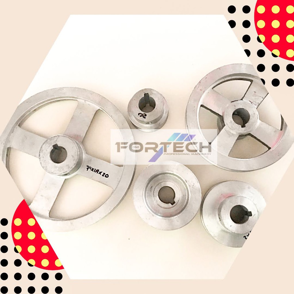 Pulley Alm A1 x 9 inch AS 19mm / 25mm / Pully / Pulli / Poli / Puli / Dinamo Mesin