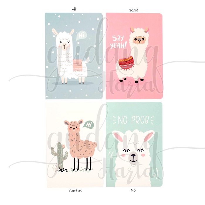 

Notebook A5 Yeah Ilama Buku Tulis Motif Ilama Unik Lucu GH 308625