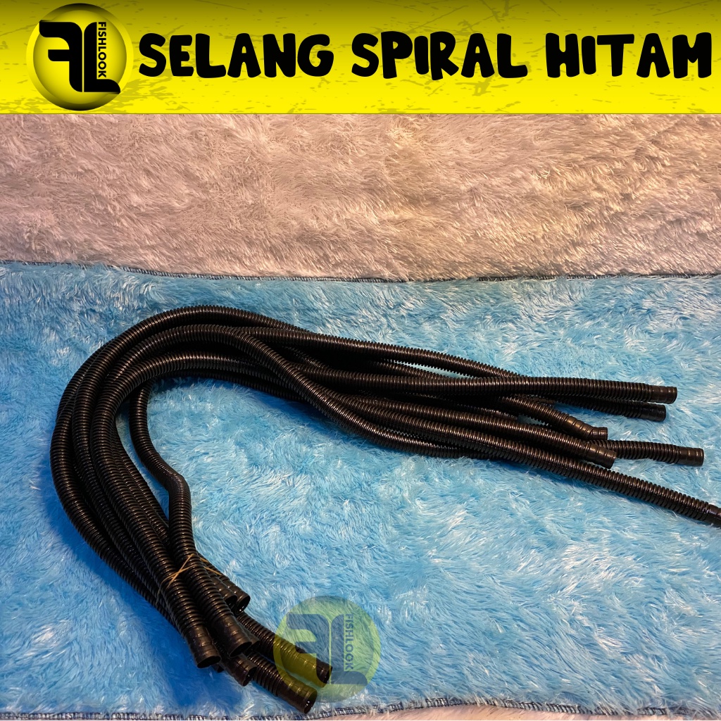 spiral hitam selang pompa aquarium akuarium aquascape filter