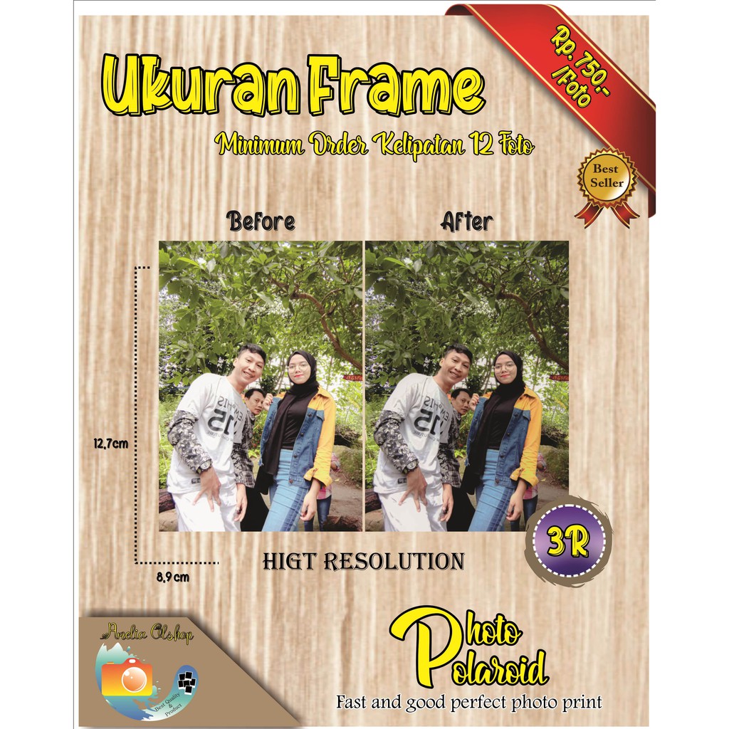 CETAK FOTO UKURAN 3R