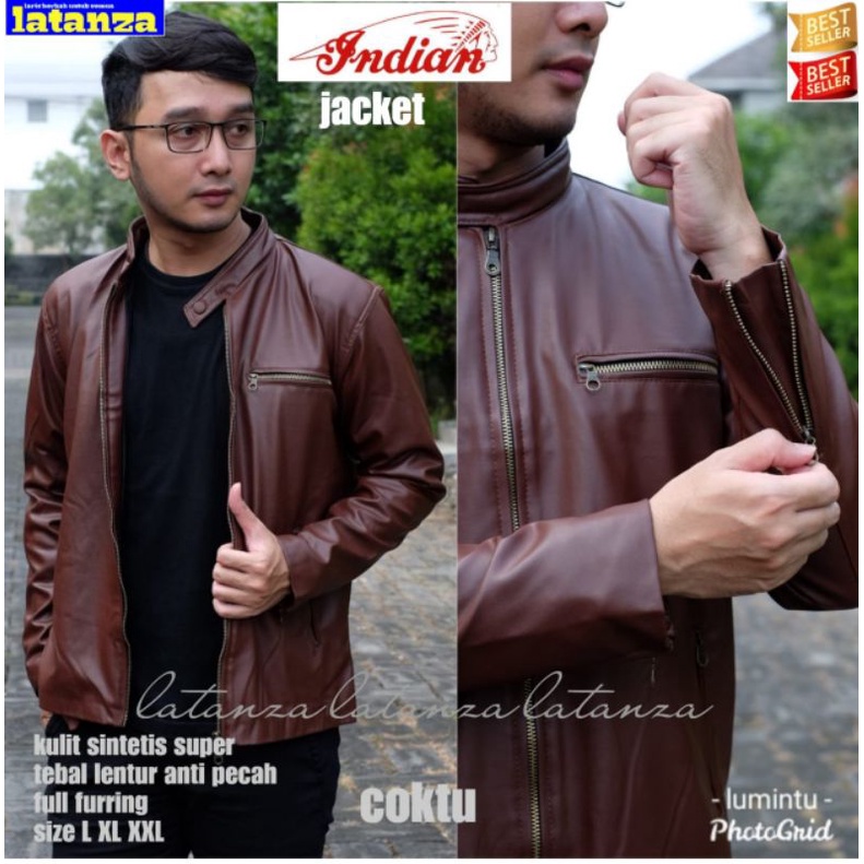 Jaket Kulit Pria Indian