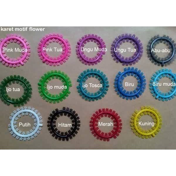 Karet Motif Behel 1pak (25pcs)