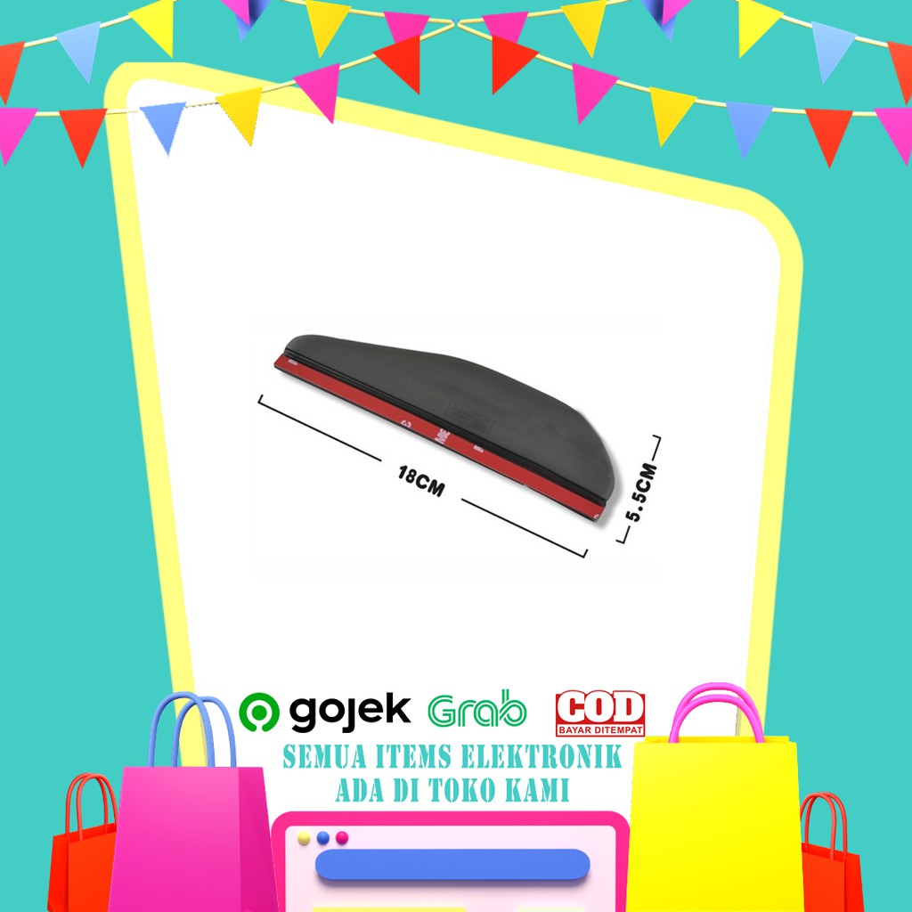 PVC Pelindung Spion Kaca Mobil - RAV4 - Black