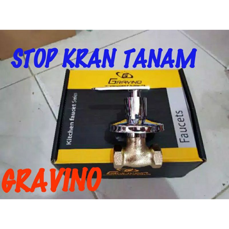 Stop Kran Shower Tanam / wallshower kepala engkol papan GRAVINO PROMO HARGA AGEN