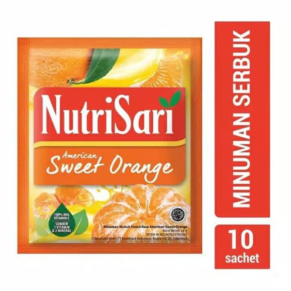 

Nutrisari AmericanSweet Orange 14gr isi 10