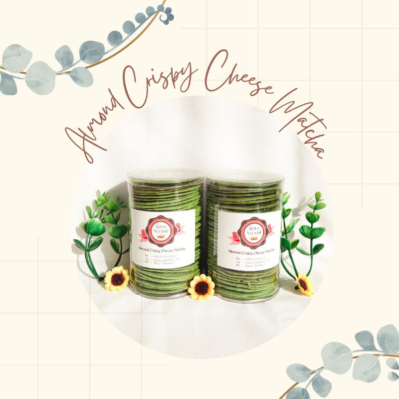 

ALMOND CRISPY CHEESE MATCHA ( beli 2 lebih hemat )