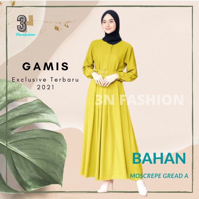 Baju Gamis Wanita Muslim Terbaru 2021