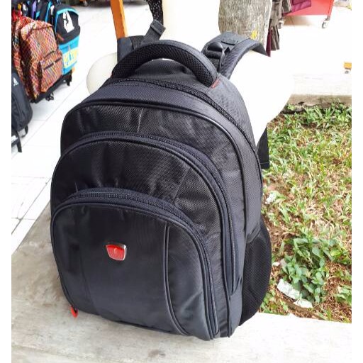 Tas Punggung SMP SMA Kuliah Nilon Wanita Laki-laki Tas Sekolah Kuliah Pelajar Perempuan Jala Travel Ransel Laptop Keren Pria Perempuan Tas Buku Mode Wanita