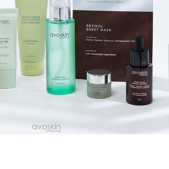 ♔ Avoskin All Skincare Toner Acne Solution PHTE Essence Cleanser Eye Cream Ampoule ➽