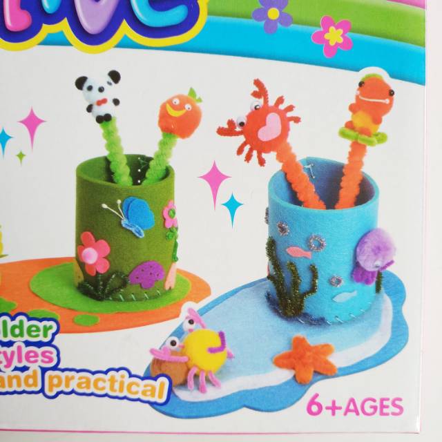 

Mainan DIY Menghias Membuat Prakarya Anak Dekor Dekorasi Anak Tempat Pensil Bolpen