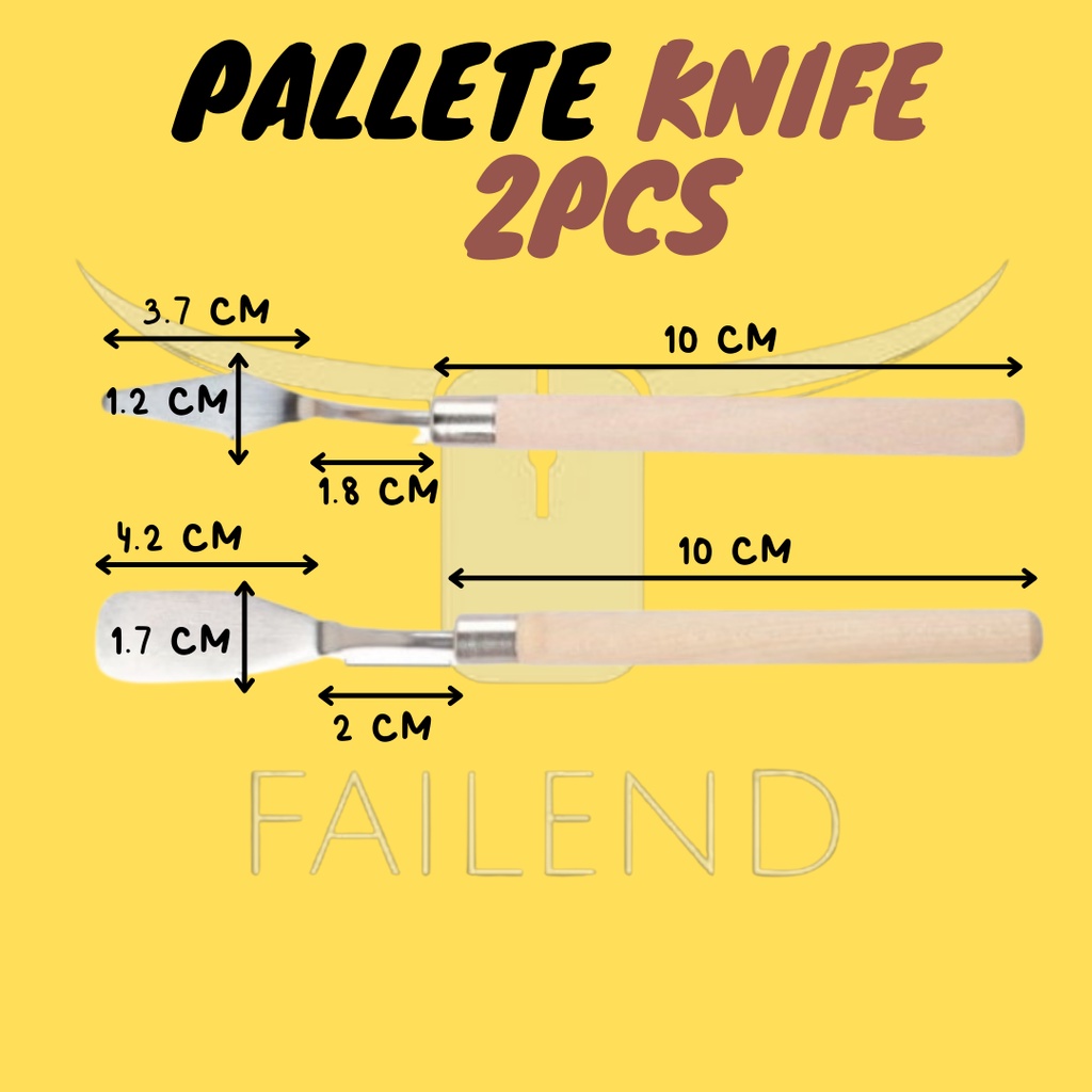 PALETE KNIFE PALLETE SET PALETTE 5 PCS 2 PCS PISAU SPATULA DEKORASI KUE LUKIS UKIR ART PALET CAKE PAINTING PAINT