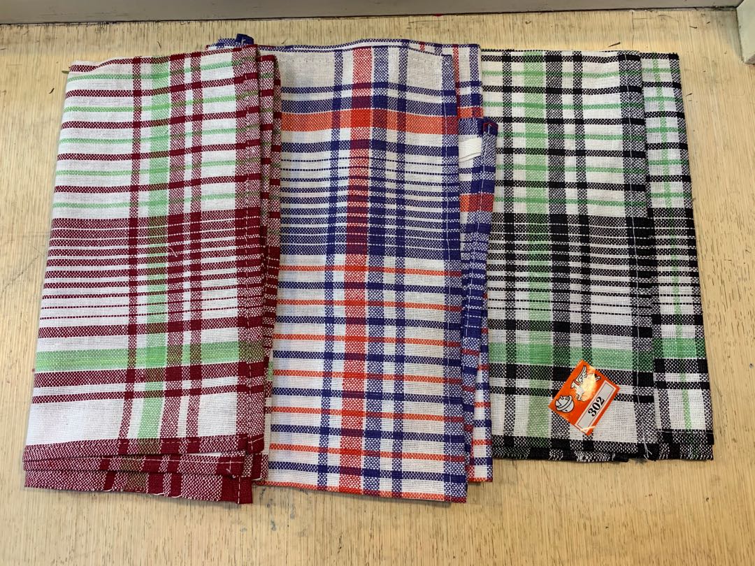 Kain Lap Kotak Jumbo Halus Uk 60x70 / Lap Piring/ Serbet Merk 301 302