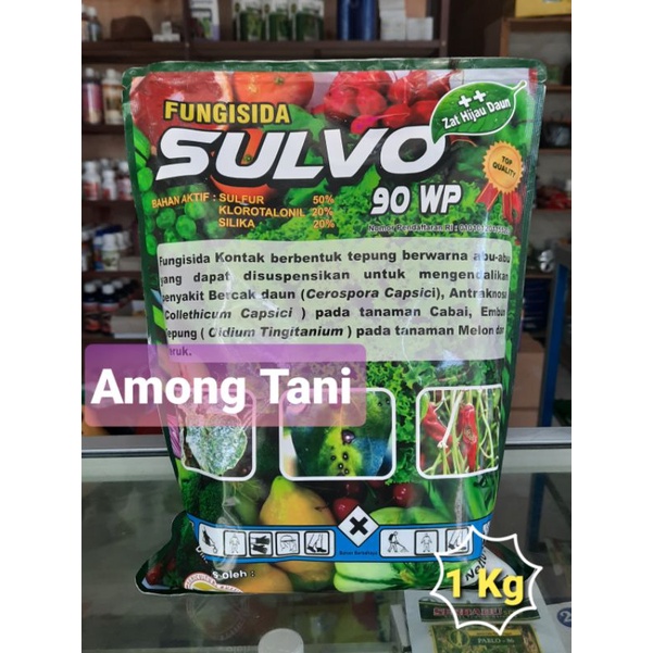 Fungisida Sulvo 90 WP 1 kg/anti jamur untuk cabe/anti pathek/anti patek/fungisida kontak sistemik/pe