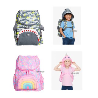  Tas  Anak Smiggle  Hoodie Junior Character Backpack Tas  