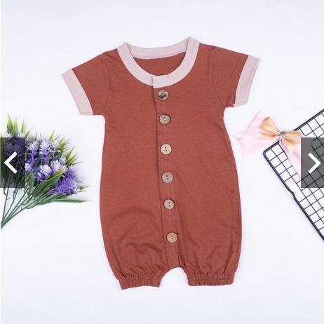 Jumper Lullaby Bayi 0-2 Tahun | Playsuit Button Romper Baju Anak Bayi