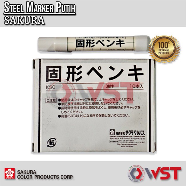 

10pc Steel Marker Sakura PUTIH - Made In JAPAN