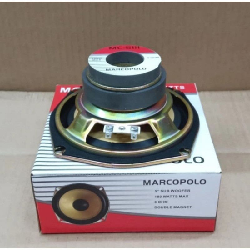 Speaker Subwoofer 5 inch dobel magnet MARCOPOLO MC-5111