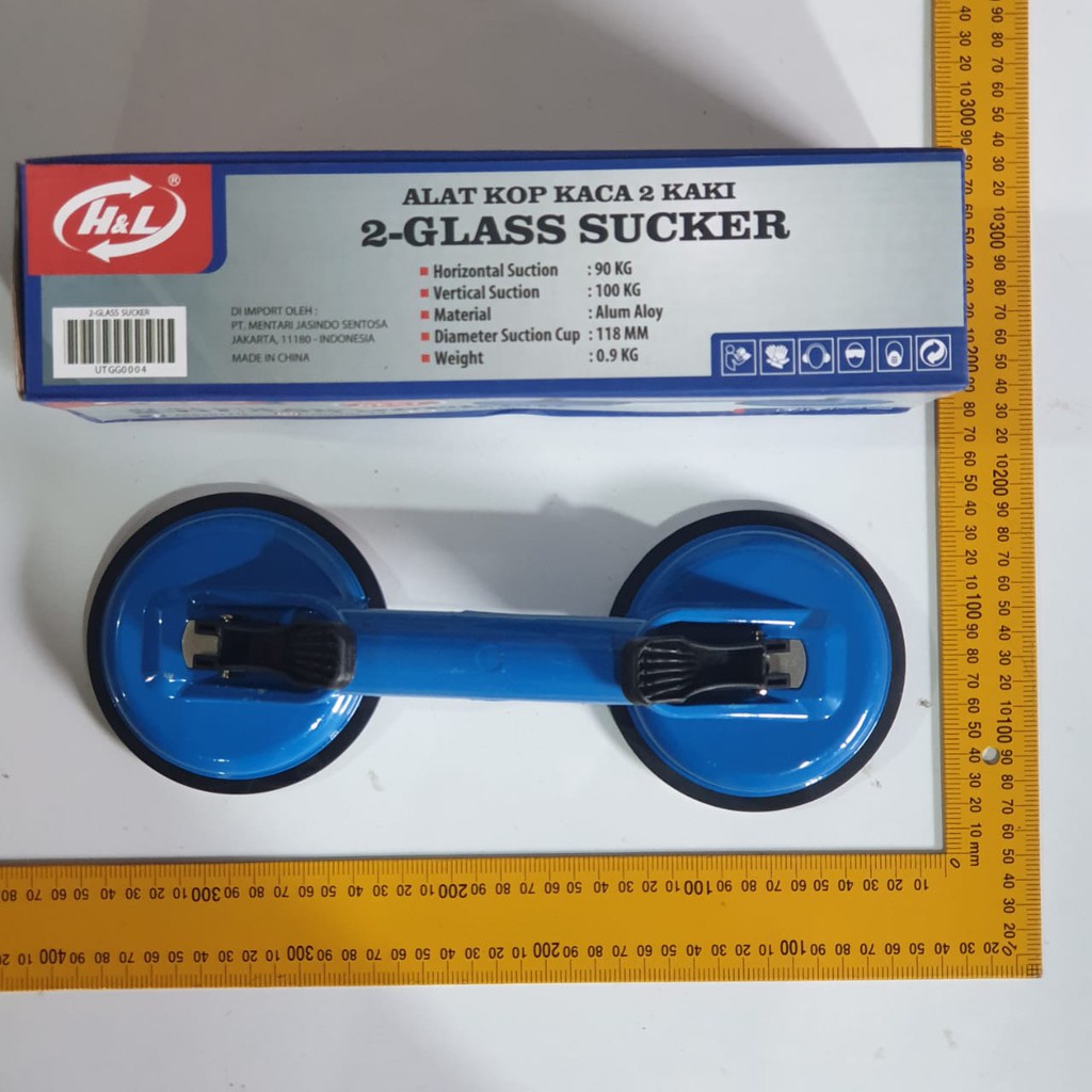 BENZ Kop Kaca 2 Kaki Body PVC Glass Suction Cup 2 Leg sellery