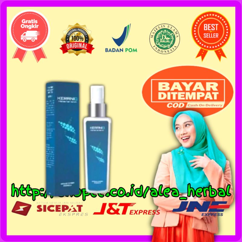 KERANIQ HAIR SERUM ASLI 100% ORIGINAL OBAT PENUMBUH PENYUBUR RAMBUT BOTAK RONTOK ORI BPOM