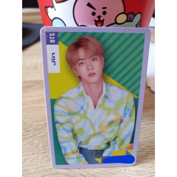 BTS Photocard Toko Hijau Hologram - Jin