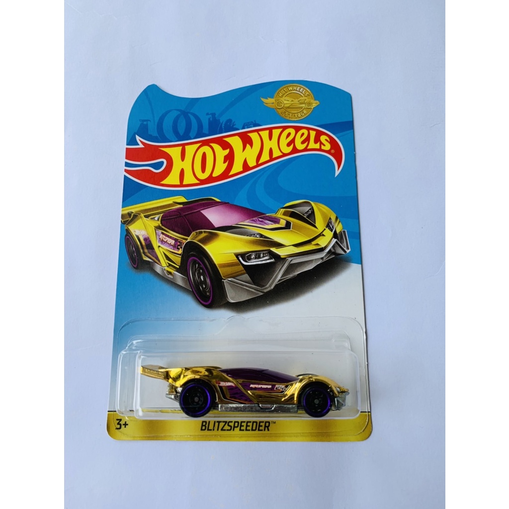 HOTWHEELS HOT WHEELS BLITZSPEEDER KUNING SINCE 1968 DIECAST MINIATUR MOBIL MAINAN MOBILAN ANAK LANGK