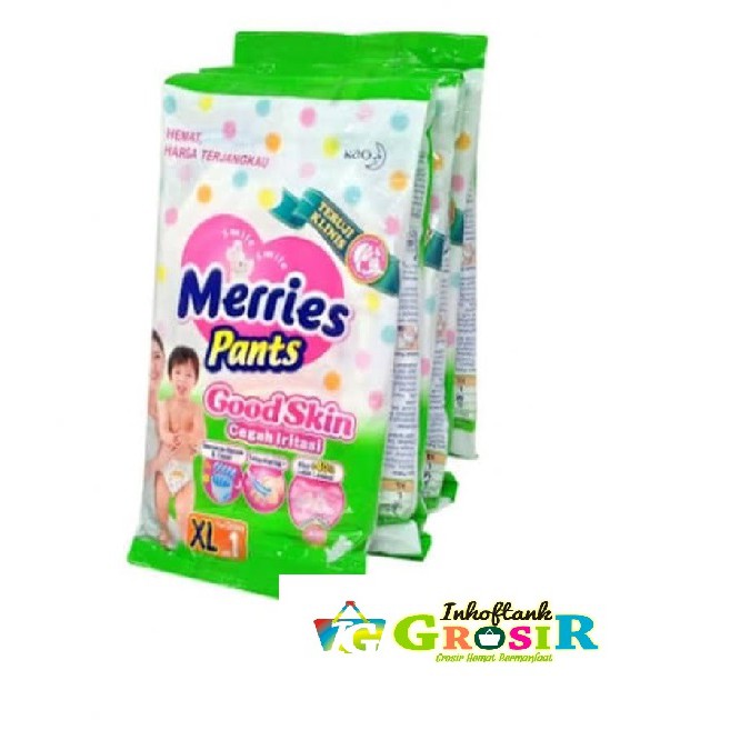 Merries XL 1 Renceng isi 6 Sachet