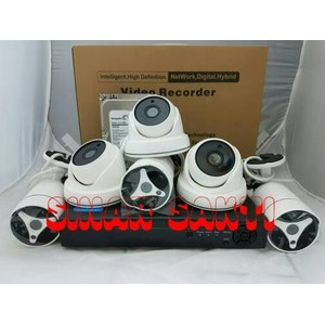 Murah Paket Cctv 8CH  6 Camera Full HD 3MP ( Komplit Tinggal Pasang )